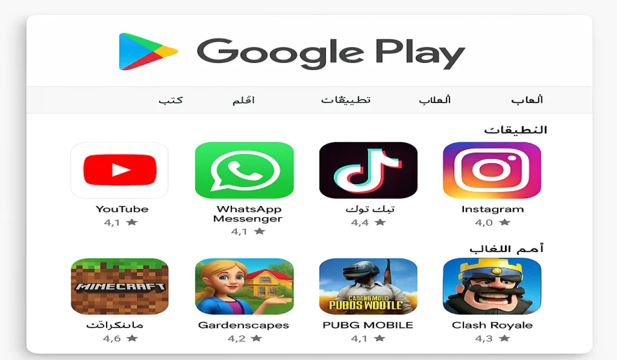 متجر بلاي  بوابتك الرقمية لعالم التطبيقات